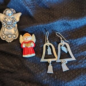 Christmas Angels And Earrings